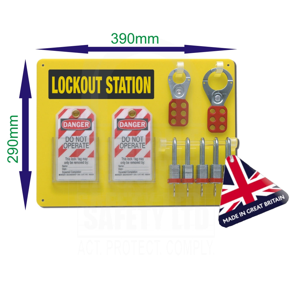 Lockout Tagout Board 5 Padlock Capacity