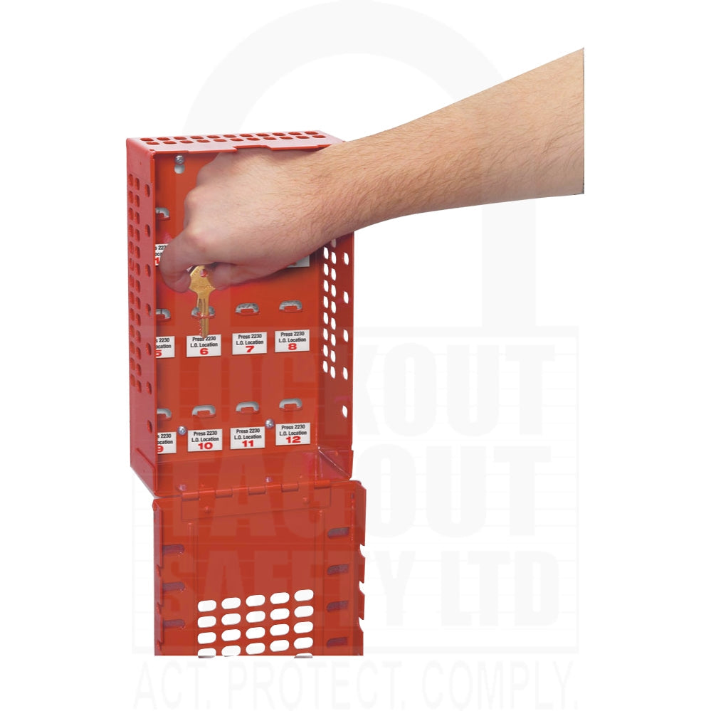Master Lock 503 Red Dual Application Group Lockout Box