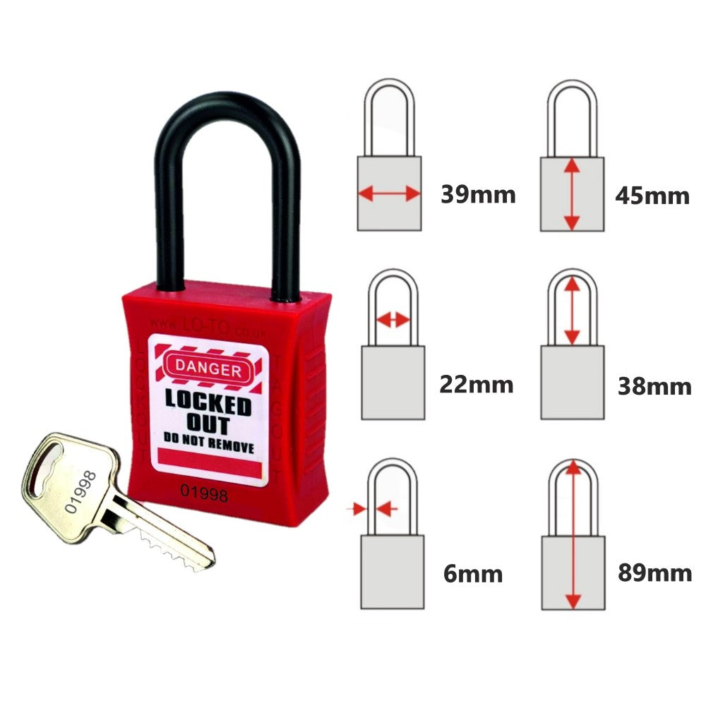 Non-Conductive Safety Padlock PL406