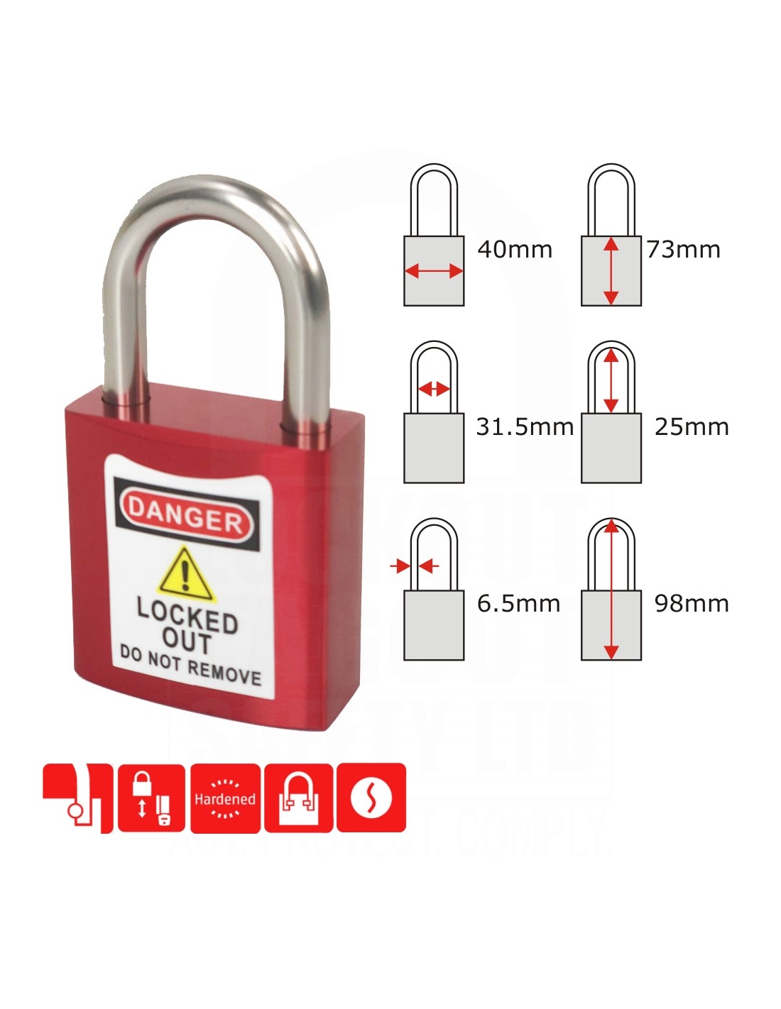 Aluminium Padlock PL007