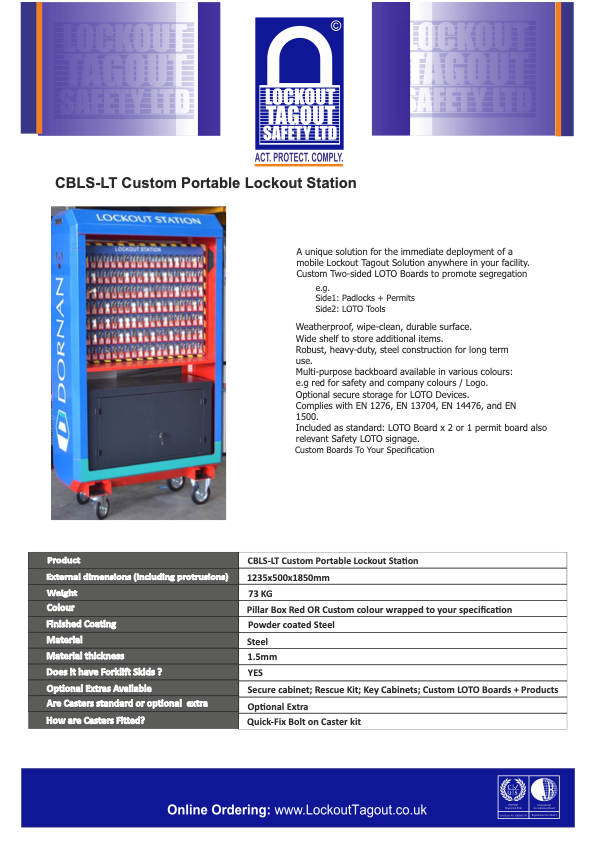 Premium LOTO Station (Call For Price)