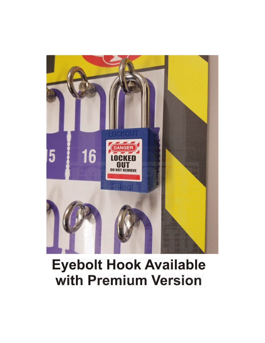 Premium Lock Board 10 Padlock Capacity