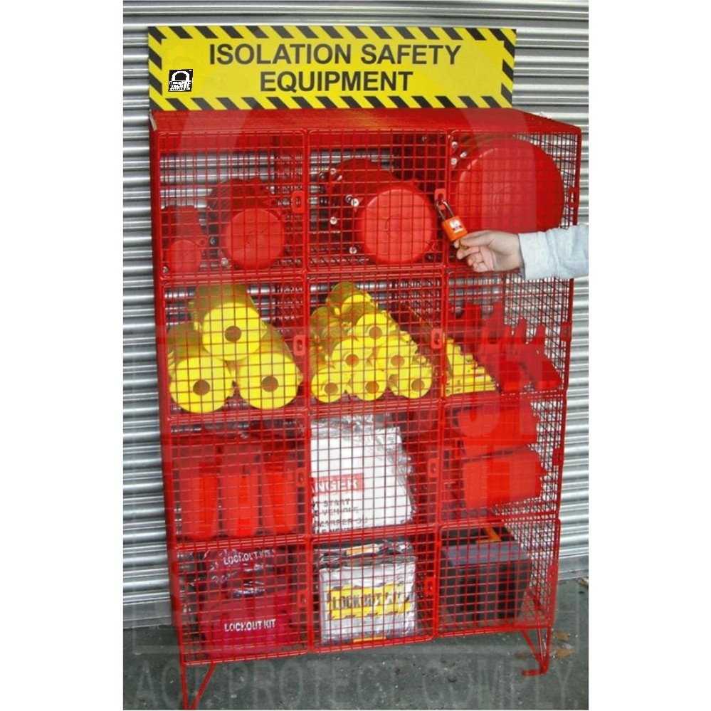 Padlockable Lockout Equipment Storage Cage – Lockoutstation.co.uk
